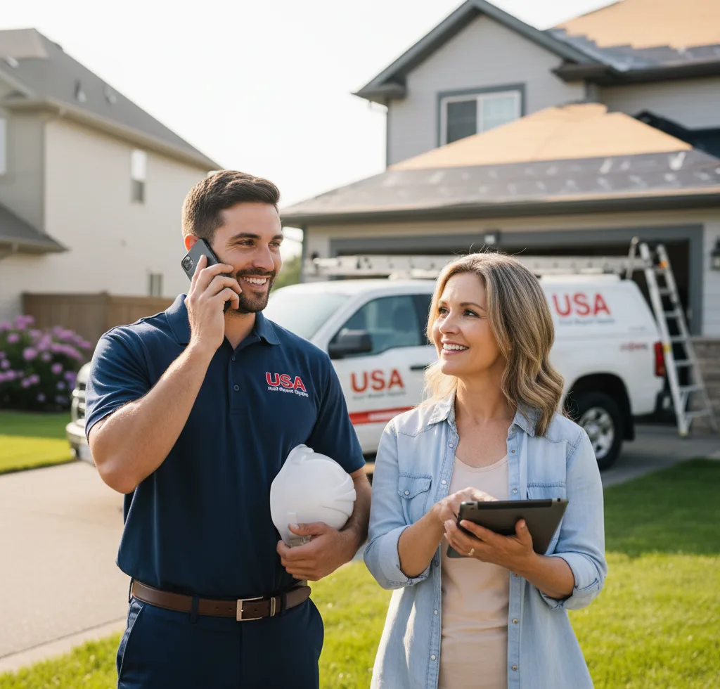 USA Roof Repair Experts customer support in Dixfield